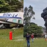 Avião de pequeno porte cai em Marília (SP) e deixa duas pessoas mortas durante aproximação para pouso