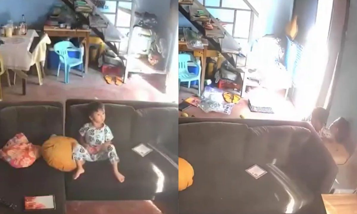 Avó salva neto segundos antes do pico do terremoto de 7,8 nas Filipinas: vídeo viral mostra instinto de proteção