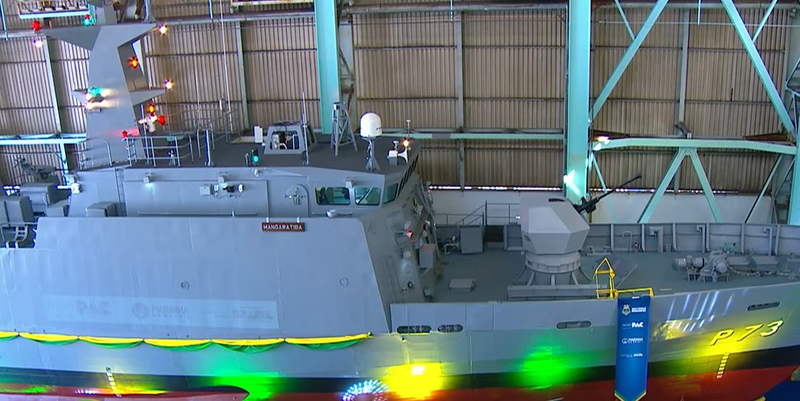 Marinha do Brasil lança navio-patrulha Mangaratiba: conheça especificações e capacidades da nova embarcação