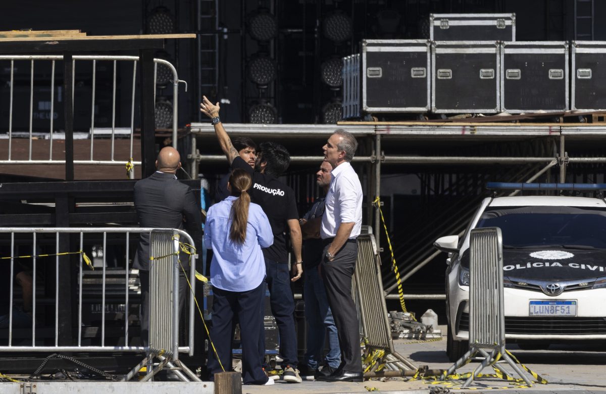 Técnico pode responder por homicídio culposo após morte de serralheiro em montagem de palco de Shakira