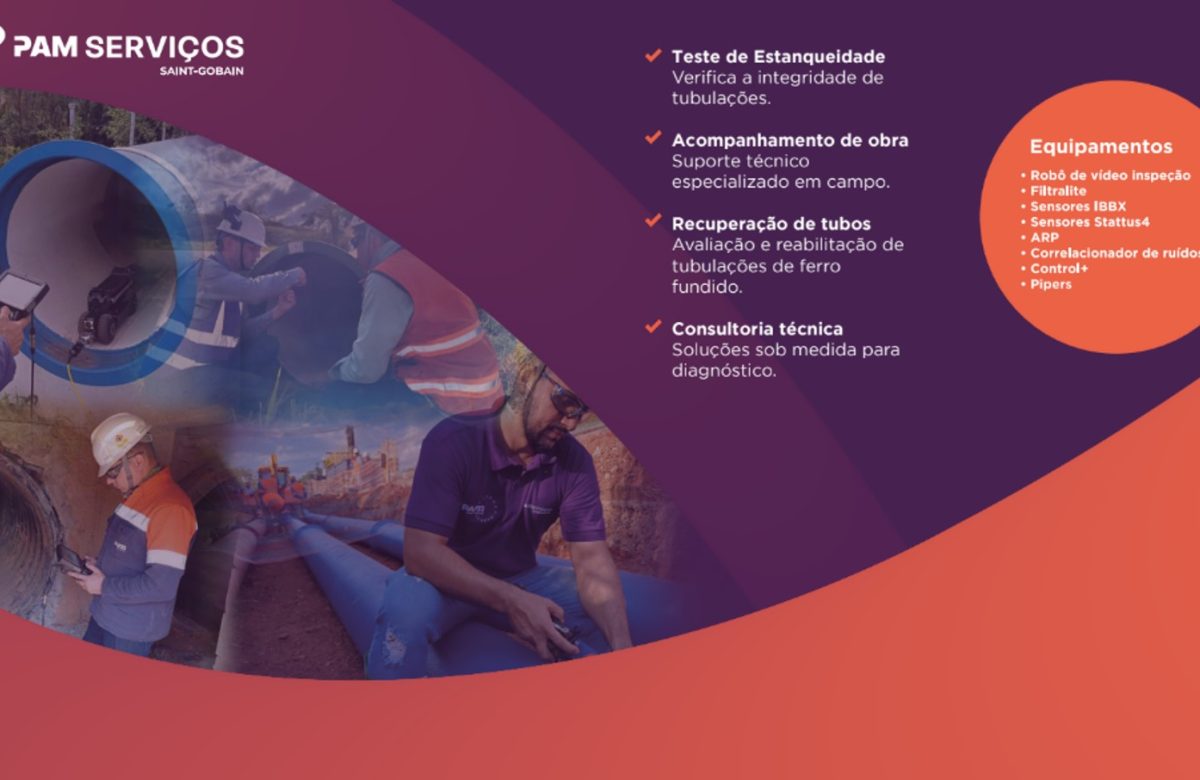 PAM Saint-Gobain Apresenta Soluções Inovadoras em Eficiência Hídrica no Water Loss 2026